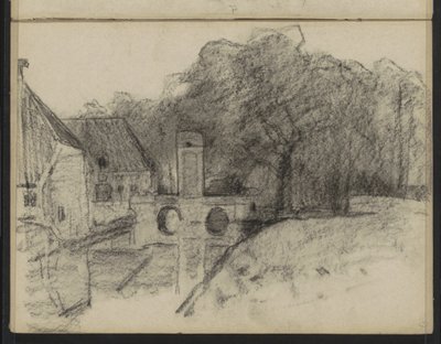 View of the Entrance Gate of Huis Diepenheim by Willem Arnoldus Witsen